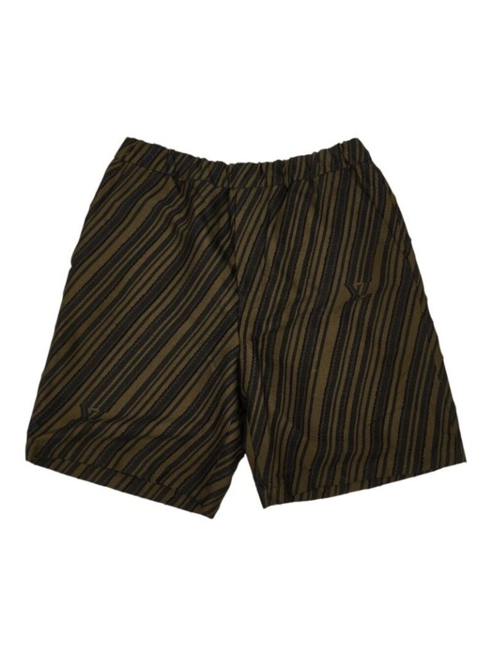 Louis Vuitton Cotton Jacquard Shorts 48 Sample Khaki Black